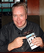 Kelly with his VIP Badge