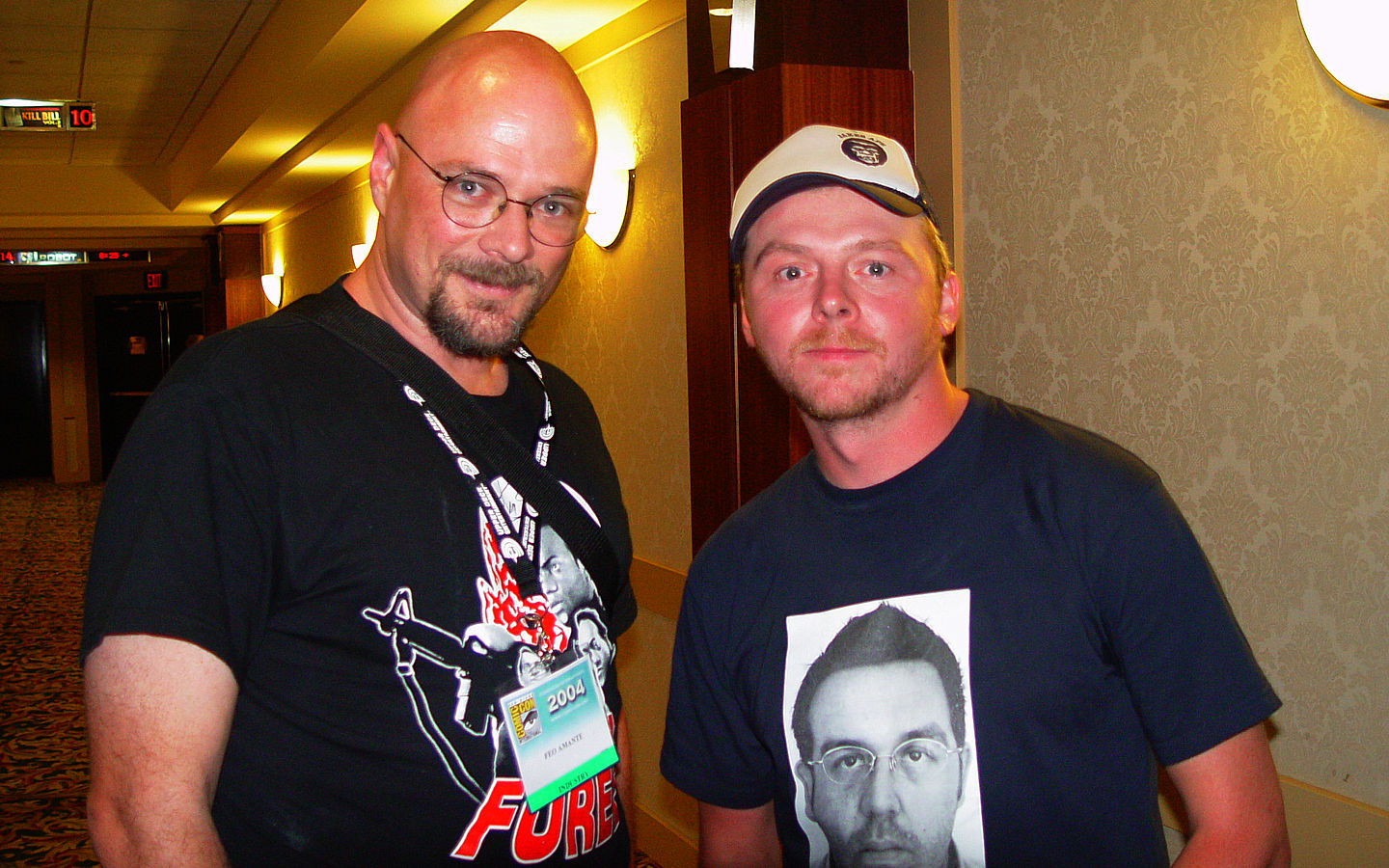 Feo and Simon Pegg